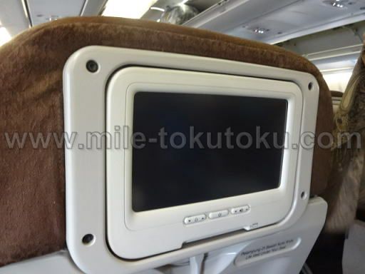 ガルーダインドネシア航空 エコノミークラス テレビ