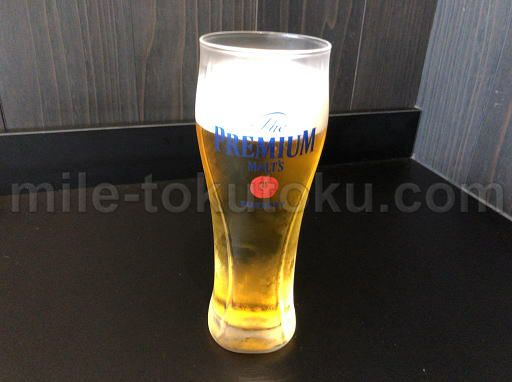 熊本空港 ラウンジ ビールグラス