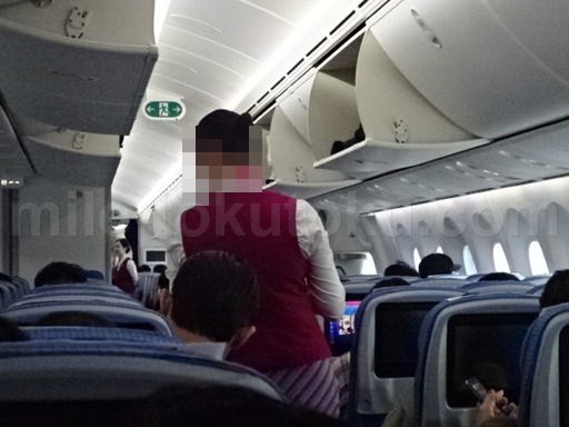 中国南方航空 エコノミークラス 中国人CA