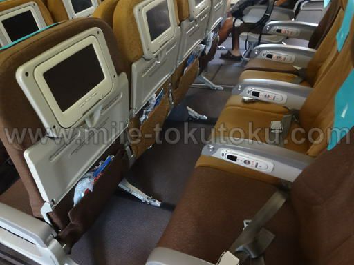 ガルーダインドネシア航空 エコノミークラス シート