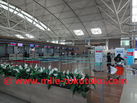 仁川空港 大韓航空ビジネスクラスのカウンターは空いていて快適