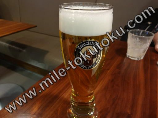 ミュンヘン空港 ルフトハンザ航空ラウンジ ドイツビール