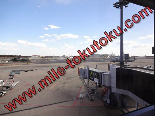成田空港 国際線ANAラウンジ 窓からの景色