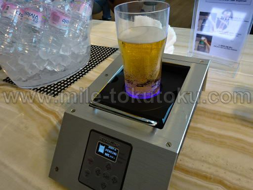 ソウル仁川空港 アシアナ航空ラウンジ ビールグラス